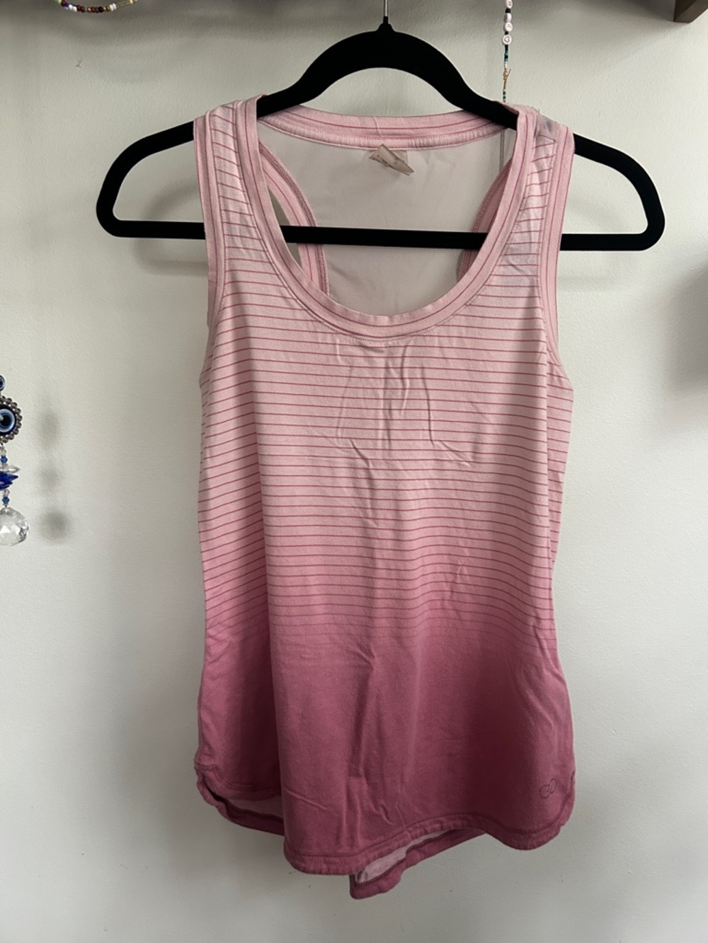CALIA by Carrie Underwood Pink Ombre Striped Tank